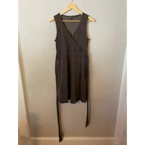 Toad and Co. C-Neck Belted Wrap Sleeveless A-Line Dress S - Picture 1 of 7